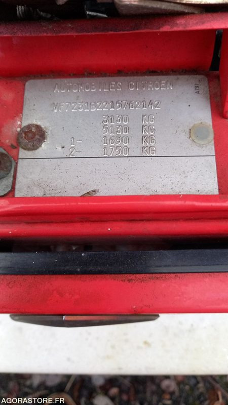 Fourgon utilitaire CITROËN - JUMPER - 1999 - 42653km - EB629XQ