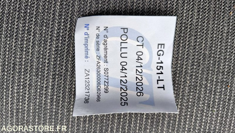 Fourgonnette FIAT DOBLO - 02/11/2016 - 66549kms - EG151LT