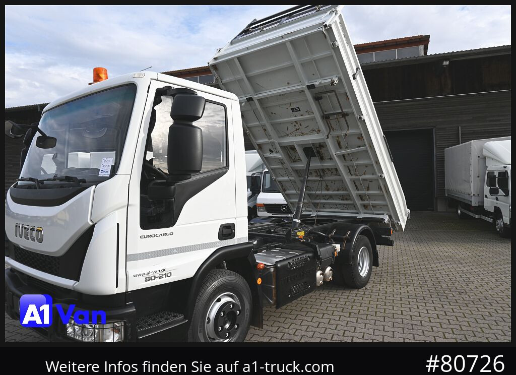 Utilitaire benne IVECO Eurocargo 80E21 Kipper, Meiller, Klima, 2x AHK