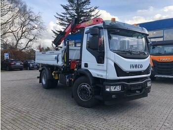 Utilitaire benne Iveco ML180E32 Meiller 3-Seitenkipper Kran/Greifer ...