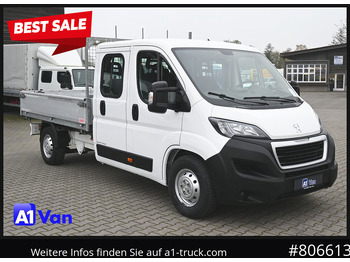 Utilitaire benne PEUGEOT Boxer Doka Kipper, AHK, Klima, Standheizung