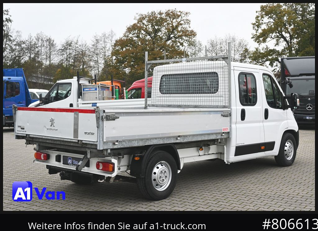 Utilitaire benne PEUGEOT Boxer Doka Kipper, AHK, Klima, Standheizung
