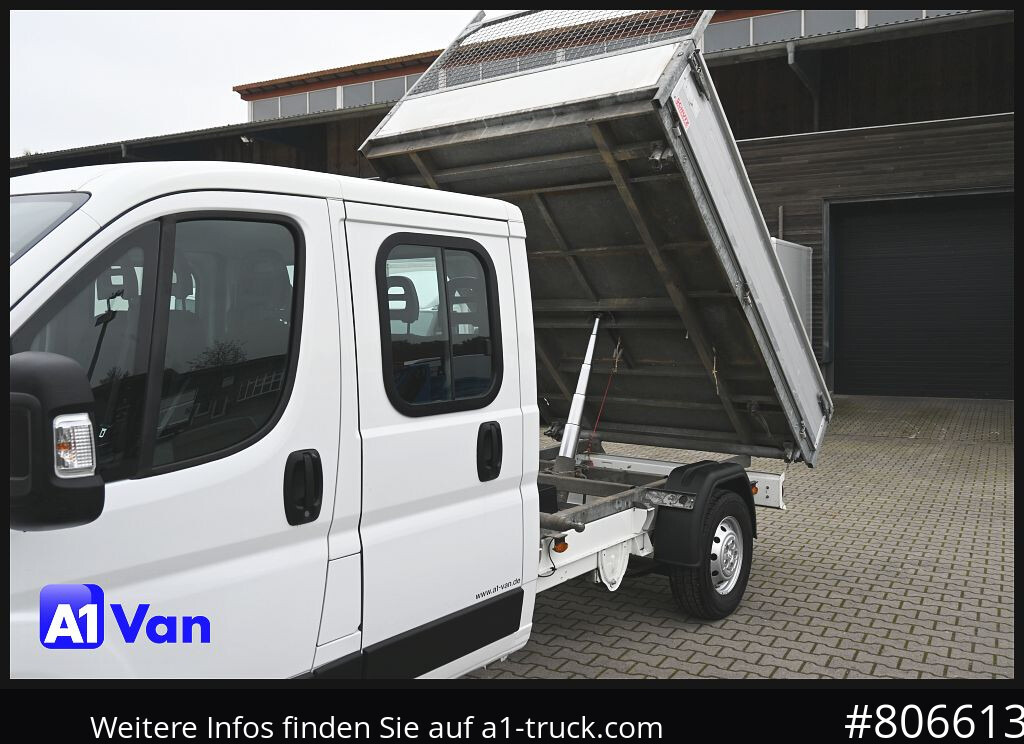 Utilitaire benne PEUGEOT Boxer Doka Kipper, AHK, Klima, Standheizung