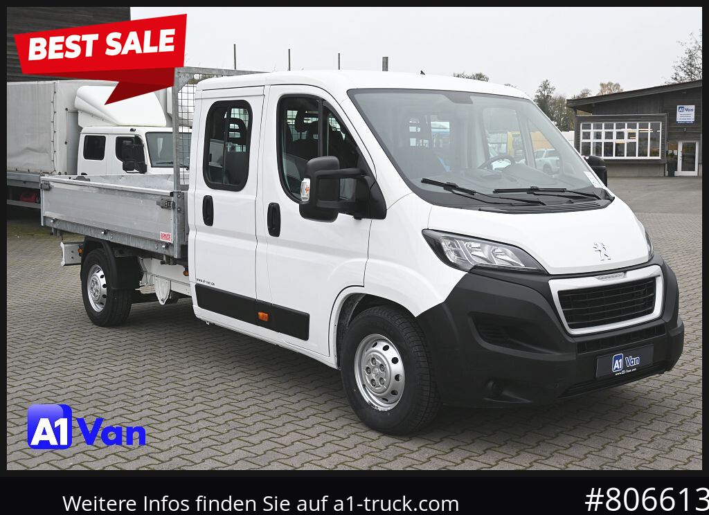 Utilitaire benne PEUGEOT Boxer Doka Kipper, AHK, Klima, Standheizung