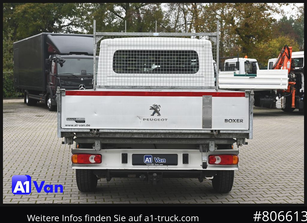 Utilitaire benne PEUGEOT Boxer Doka Kipper, AHK, Klima, Standheizung