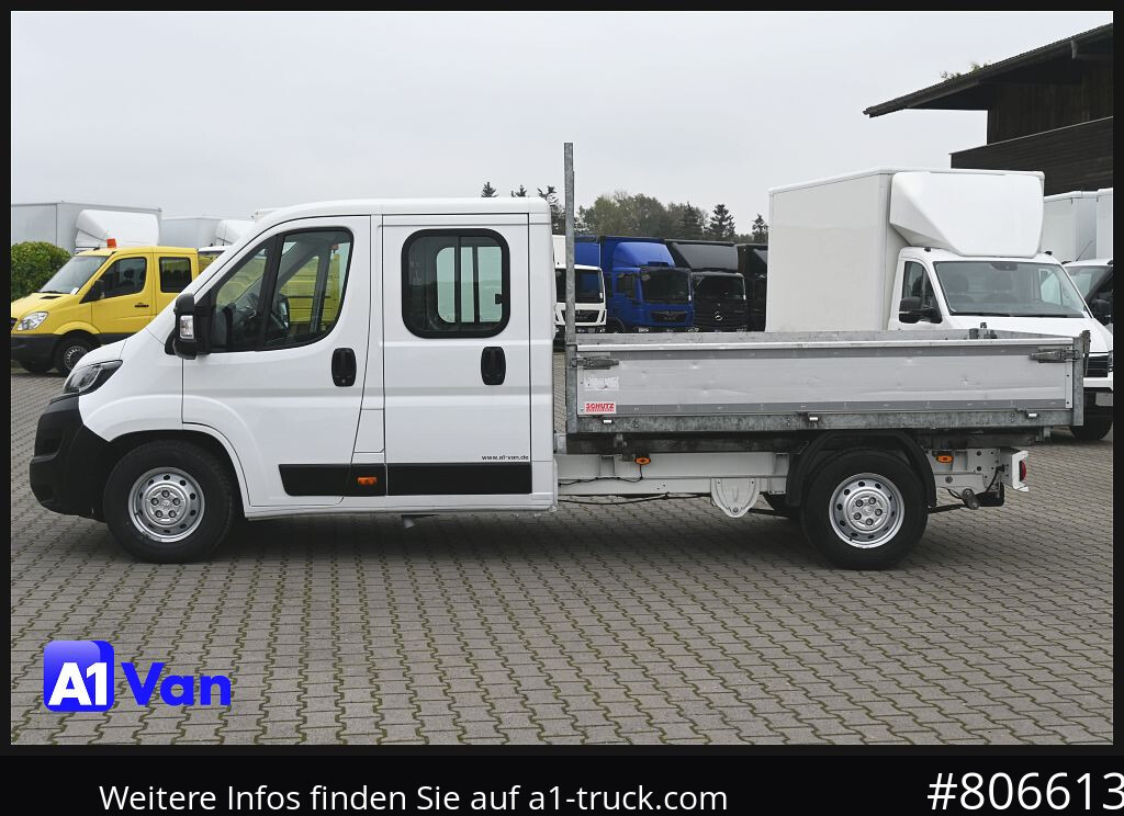 Utilitaire benne PEUGEOT Boxer Doka Kipper, AHK, Klima, Standheizung