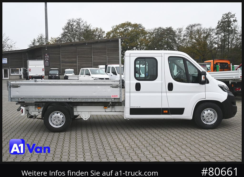 Utilitaire benne PEUGEOT Boxer Doka Kipper, AHK, Klima, Standheizung