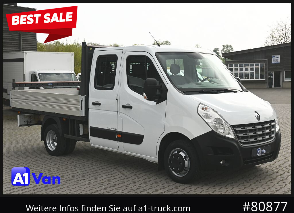 Utilitaire plateau RENAULT Master Pritsche Doka, AHK 3,5Tonnen , Klima, Luftfederung