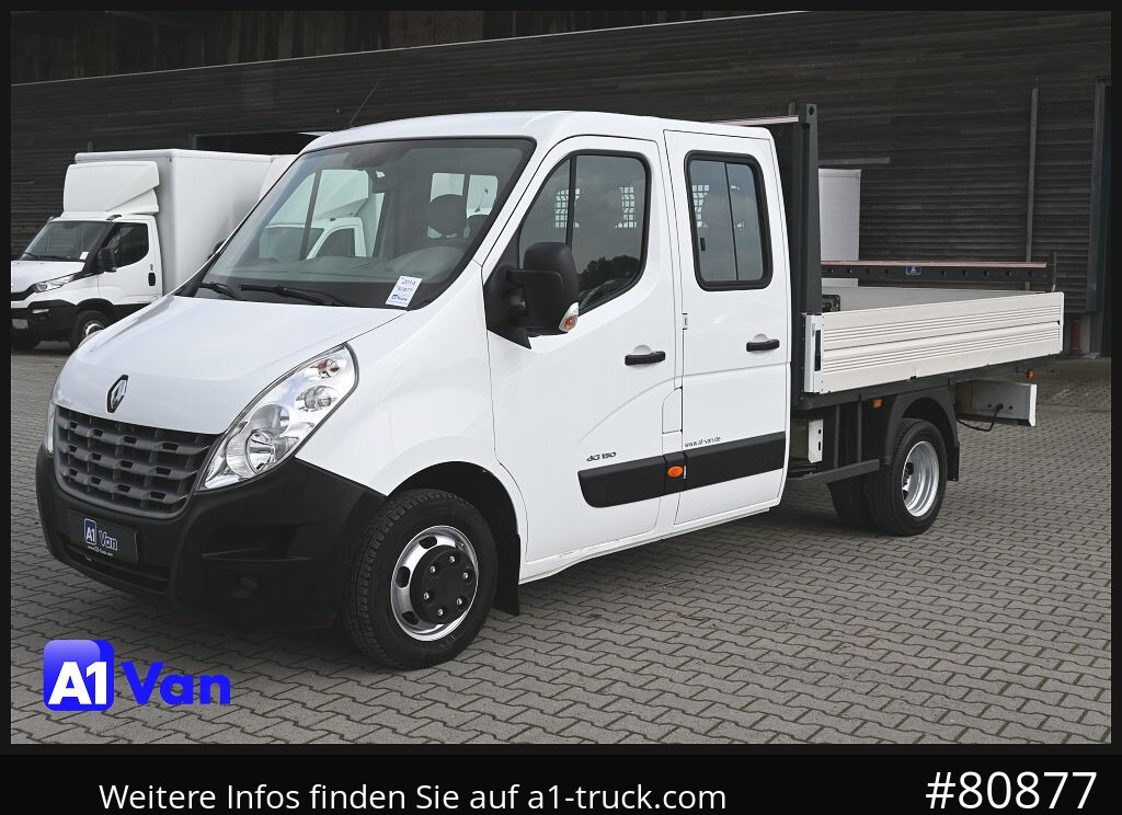 Utilitaire plateau RENAULT Master Pritsche Doka, AHK 3,5Tonnen , Klima, Luftfederung