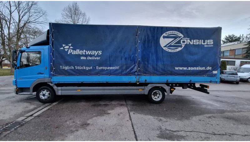 Utilitaire rideaux coulissants (PLSC) Mercedes-Benz blatt 7m Pritsche E5 Klima Schalter