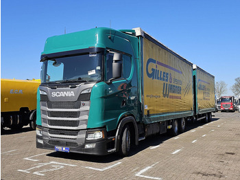 Camion à rideaux coulissants Scania S450 6x2*4 FORKLIFT CONN.: photos 2