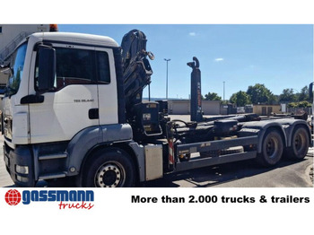 Camion ampliroll, Camion grue MAN TGS 26.440 BB/6x4 Hiab Kran 166 BS-2-Hiduo,: photos 2