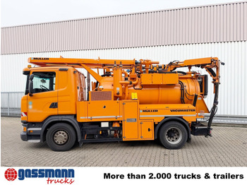 Balayeuse de voirie Scania G 320 4x2, Müller Vacumaster ca. 5,5m³, Funk: photos 5