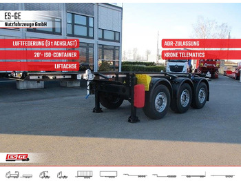 Semi-remorque porte-conteneur/ Caisse mobile KRONE