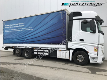 Camion à rideaux coulissants MERCEDES-BENZ Actros 2542 LL Pritsche, EU 6, Klima, Standklima,: photos 3