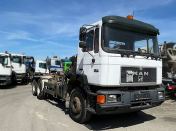 Camion ampliroll, Camion grue MAN F2000 27.342 6x4 Abrollkipper mit Kran: photos 2