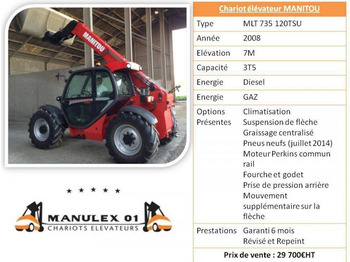Chariot télescopique Manitou MLT735 120LSU Turbo: photos 2