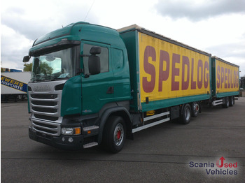 Camion à rideaux coulissants SCANIA R 450