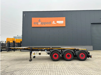 Semi-remorque porte-conteneur/ Caisse mobile Burg 20FT ADR (EX/II, EX/III, FL, AT) Chassis, Empty weight : 3.690kg, SAF INTRADISC, 2x Liftaxle, NL-chassis, APK/ADR: 06-2025: photos 2