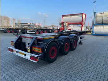 Semi-remorque porte-conteneur/ Caisse mobile Burg 20FT ADR (EX/II, EX/III, FL, AT), Leeggewicht: 3.690kg, SAF INTRADISC, 2x liftaxle, ALCOA, NL-Chassis, APK/ADR: 08-2025: photos 3