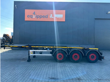 Semi-remorque porte-conteneur/ Caisse mobile Burg 20FT ADR (EX/II, EX/III, FL, AT), Leergewicht: 3.690kg, SAF INTRADISC, 2x liftaxle, ALCOA, NL-Chassis, APK/ADR: 08-2025: photos 2