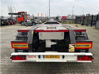Semi-remorque porte-conteneur/ Caisse mobile Burg 20FT ADR (EX/II, EX/III, FL, AT), empty weight: 3.690kg, SAF INTRADISC, 2x liftaxle, ALCOA, NL-Chassis, APK/ADR: 05-2025: photos 4