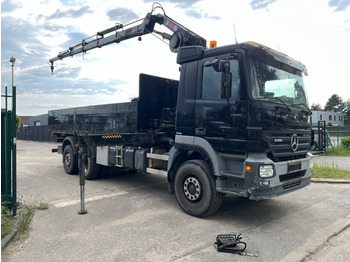 Camion grue Mercedes-Benz Actros 2636 6X2 BDF + KRAAN HIAB 195-5 + RADIO - EURO 5 - LIFT + STUURAS - LUCHTGEVEERD