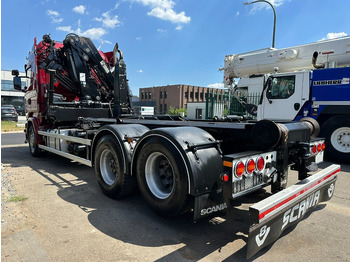 Camion ampliroll, Camion grue Scania R580 6X2 V8 HOOKLIFT + CRANE HIAB 211 E-4 HIPRO - ROTATOR - RETARDER - ALCOA ALU - RADIO - NL TRUCK: photos 5