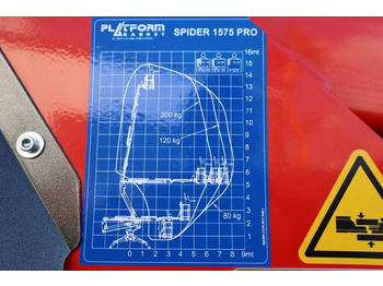 Nacelle articulée, Nacelle araignée PLATFORM BAS Spider 15.75 PRO CE Declaration, Vali: photos 3