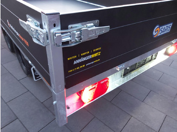 Remorque plateau Saris PL 256 150 1500 1 256x150x30cm black Edition LED Beleuchtung 13" 1500kg Online: photos 3