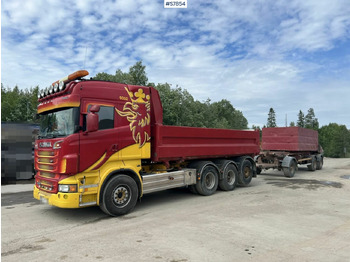 Tipper Truck Scania R500 with side tipper and ORY T 10 Tipper trailer en leasing occasion Tipper Truck Scania R500 with side tipper and ORY T 10 Tipper trailer: photos 1