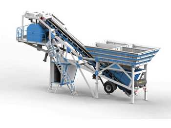 Centrale à béton neuf Pi Makina 55m³ Mobile Concrete Batching Plant ( Twin Shaft Mixer)