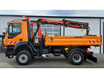 Camion benne, Camion grue Iveco Trakker 190T33 4x4 Euro5 Kran Palfinger Funk: photos 5