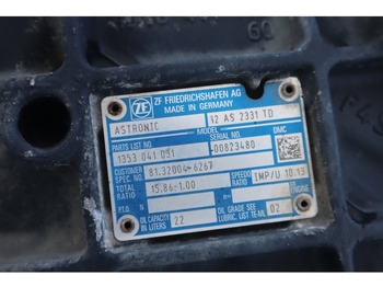 Boîte de vitesse pour Camion ZF 12AS2331DD+INT3 81.32004-6267: photos 5