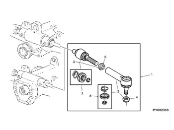 Commande de gouvernail JOHN DEERE