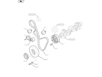 Tendeur de courroie NEW HOLLAND