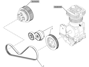 Tendeur de courroie NEW HOLLAND