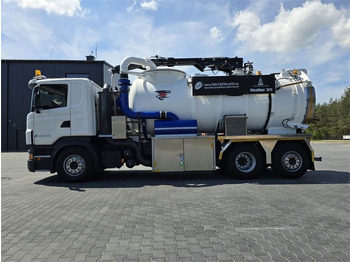 Camion hydrocureur Scania Saugbagger Larsen FlexVac 311 Vacuum suction loade: photos 4