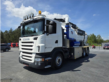 Camion hydrocureur Scania Saugbagger Larsen FlexVac 311 Vacuum suction loade: photos 3