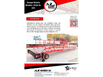 Rampe de chargement neuf AZ RAMP-EASY XL-8 OTC . Mobil Loading Ramp  WIDE With Level Off, 8 t Capacity: photos 3