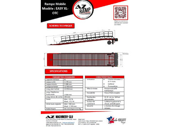 Rampe de chargement neuf AZ RAMP-EASY XL-8 OTC . Mobil Loading Ramp  WIDE With Level Off, 8 t Capacity: photos 2