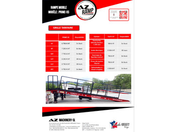 Rampe de chargement neuf AZ RAMP PRIME XS-6 mobile loading ramp: photos 4 Rampe de chargement neuf AZ RAMP PRIME XS-6 mobile loading ramp: photos 4