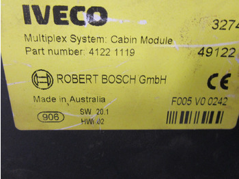 Système électrique pour Camion IVECO TECTOR CABIN CONTROL UNIT P/NO 41221119: photos 2