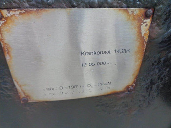 Accessoire HMF 14,2 T-M Kran konsol med træktravers: photos 4