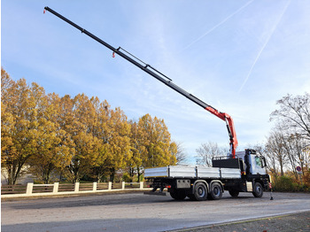 Camion plateau, Camion grue neuf MERCEDES-BENZ AROCS 3340 CRANE FASSI F245 FLATBED TWISTLOCK EURO 3: photos 3
