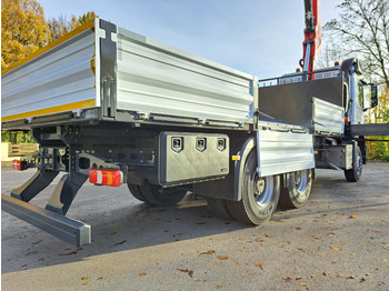 Camion plateau, Camion grue neuf MERCEDES-BENZ AROCS 3340 CRANE FASSI F245 FLATBED TWISTLOCK EURO 3: photos 5