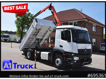 MERCEDES-BENZ Arocs 1830, Kipper + Kran,Palfinger, Funk, en leasing occasion MERCEDES-BENZ Arocs 1830, Kipper + Kran,Palfinger, Funk,: photos 1