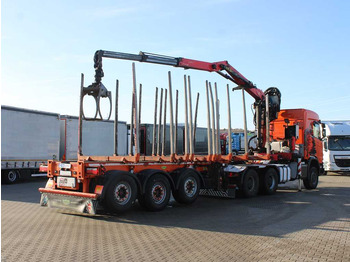 Tracteur routier, Semi-remorque grumier Scania R500, 6x6, RETARDER, OPTICRUISE, PALFINGER EPSILON Q170Z96, NAVIGATION: photos 4