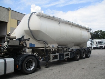 Semi-remorque citerne pour transport de matériaux granulaires Feldbinder EUT 46.3 Siloauflieger, mit Kompressor