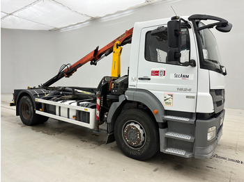 Camion ampliroll, Camion grue Mercedes-Benz Axor 1824: photos 3